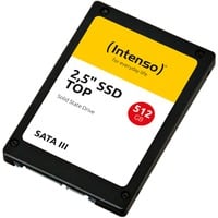 Intenso Top 2.5" 512 Go Série ATA III MLC SSD Noir, 512 Go, 2.5", 520 Mo/s, 6 Gbit/s, En vrac