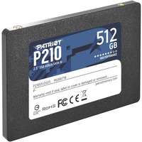 Patriot P210 512 Go SSD Noir, P210S512G25, SATA III