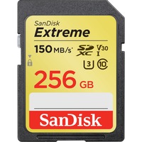 SanDisk Extreme SDXC, 256 Go, Carte mémoire UHSI-I (U3), classe 10, V30