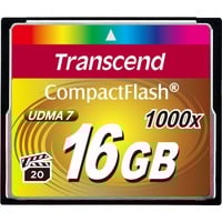 Transcend Carte CompactFlash 16 Go, Carte mémoire Noir