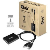 Club 3D Club DisplayPort to Dual  DVI-I Active, Adaptateur Noir