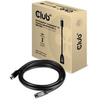 Club 3D Mini DisplayPort > DisplayPort 1.4 (female), Câble d'extension Noir, 0,1 mètres