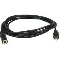 goobay Câble d'extension de l'alimentation électrique Noir, 3 mètres, Fiche 5.5 x 2.1 mm