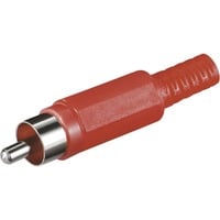 goobay Cinch-plug, Prise de courant Rouge, 1 pièce