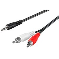 goobay Jack 3,5 mm > 2x Tulipe, Câble Noir, 10 mètres, stéréo