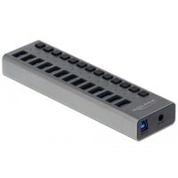 DeLOCK 63977 hub & concentrateur USB 3.2 Gen 1 (3.1 Gen 1) Type-B 5000 Mbit/s Gris, Hub USB Gris, USB 3.2 Gen 1 (3.1 Gen 1) Type-B, USB 3.2 Gen 1 (3.1 Gen 1) Type-A, 5000 Mbit/s, Gris, Aluminium, 1 m