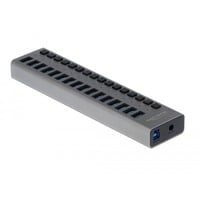 DeLOCK 63978 hub & concentrateur USB 3.2 Gen 1 (3.1 Gen 1) Type-B 5000 Mbit/s Gris, Hub USB Gris, USB 3.2 Gen 1 (3.1 Gen 1) Type-B, USB 3.2 Gen 1 (3.1 Gen 1) Type-A, 5000 Mbit/s, Gris, Aluminium, 1 m