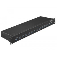 DeLOCK 64039 hub & concentrateur USB 3.2 Gen 1 (3.1 Gen 1) Type-B 5000 Mbit/s Noir, Hub USB USB 3.2 Gen 1 (3.1 Gen 1) Type-B, USB 3.2 Gen 1 (3.1 Gen 1) Type-A, 5000 Mbit/s, Noir, Métal, 16 W