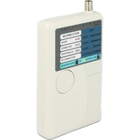 DeLOCK 86106 testeur de câble réseau Blanc Blanc, 9 V, 85 x 160 x 27 mm