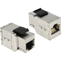 DeLOCK Keystone RJ45 Bu-Bu Cat6a metall, Module de Keystone