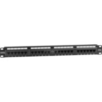 Digitus Panneau de raccordement 19" Cat.5e, Panneau de brassage Noir, Vente au détail