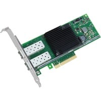 Intel® X710DA2 carte réseau Interne Fibre 10000 Mbit/s Interne, Avec fil, PCI Express, Fibre, 10000 Mbit/s, Noir, Vert, Vente au détail