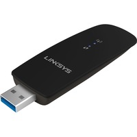 Linksys WUSB6300 USB 867 Mbit/s, Adaptateur WLAN Noir, Sans fil, Sans fil, USB, Wi-Fi 5 (802.11ac), 867 Mbit/s, Noir