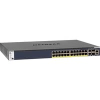 Netgear ProSAFE M4300-28G-PoE+, Switch Géré, L2/L3/L4, 10G Ethernet (100/1000/10000), Connexion Ethernet, supportant l'alimentation via ce port (PoE), Grille de montage, 1U