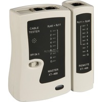 goobay Testeur de câbles CAT Network & ISDN, Appareil de mesure Beige/Noir