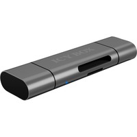 ICY BOX IB-CR200-C Lecteur de cartes externe avec connecteur multi-USB Anthracite