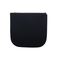 Kensington Dossier à mémoire de forme, Oreiller Noir, Noir, Support dorsal à mémoire de forme, 350 mm, 320 mm, 40 mm