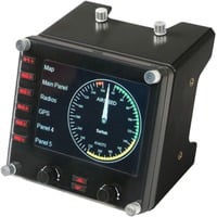 Logitech G Pro Flight Instrument Panel, Tableau de bord Noir, PC