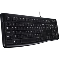 Logitech K120, clavier Noir, Layout BE, Rubberdome