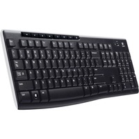Logitech K270, clavier Noir, Layout UE (QWERTY), Rubberdome
