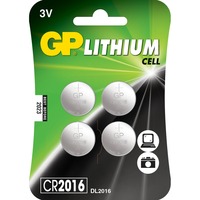 GP Batteries CR2016, Batterie 4 pièces