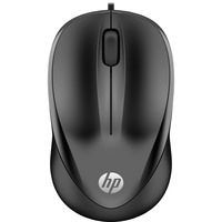HP Souris filaire 1000 Noir, Ambidextre, USB Type-A, 1200 DPI, Noir