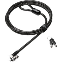 Kensington Câble de sécurité MicroSaver®2.0 Ultra à clé Noir, Kensington, Clé, Acier au carbone, Noir, Acier inoxydable