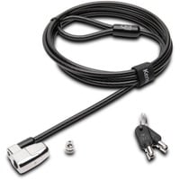 Kensington Câble de sécurité MicroSaver® 2.0 – clé passe, Verrou antivol Noir, Clé, Charbon, Acier, Noir, Métallique
