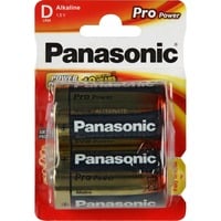 Panasonic 1x2 LR20PPG Alcaline 1.5V pile non-rechargeable, Batterie Argent, Alcaline, 1,5 V, 2 pièce(s), Bleu, Or, Rouge, 33,6 mm, 33,6 mm