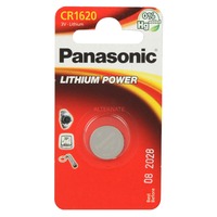 Panasonic CR1620 Batterie à usage unique Lithium Batterie à usage unique, Lithium, 3 V, 75 mAh, 16 mm, 16 mm
