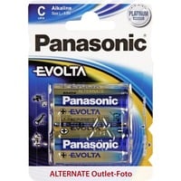 Panasonic Evolta C Batterie à usage unique Alcaline Argent, Batterie à usage unique, Alcaline, 1,5 V, 2 pièce(s), Bleu, C