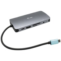 i-tec USB-C Metal Nano Dock, Station d'accueil Gris, HDMI, VGA, Power Delivery, LAN
