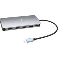 i-tec USB-C Metal Nano, Station d'accueil Gris, HDMI, DisplayPort, USB-C