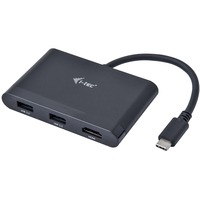 i-tec USB-C > HDMI PD/Data Travel, Hub USB Noir, 0,13 mètres