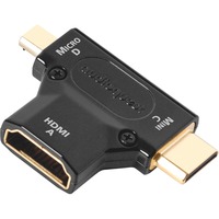 Audioquest HDMI A vers C & D, Adaptateur Noir