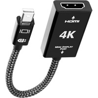 Audioquest Mini Display Port vers 4K HDMI, Adaptateur Noir