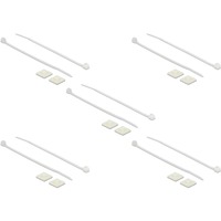 DeLOCK 18676 support d'attache-câble Blanc Nylon 10 pièce(s), Serre-câble Blanc, Blanc, Nylon, 10 pièce(s)