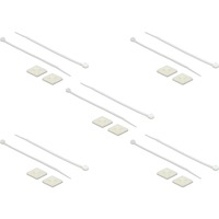DeLOCK 18677 support d'attache-câble Blanc Nylon 10 pièce(s), Serre-câble Blanc, Blanc, Nylon, 10 pièce(s)