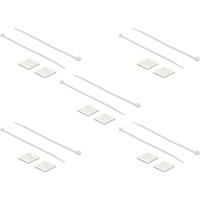 DeLOCK 18834 support d'attache-câble Blanc Nylon 10 pièce(s), Serre-câble Blanc, Blanc, Nylon, 10 pièce(s)
