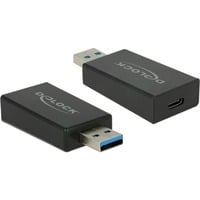 DeLOCK Convertisseur USB 3.1 Type-A > USB Type-C, Adaptateur Noir, 65689