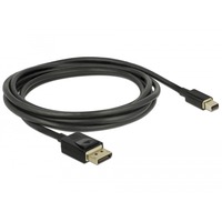 DeLOCK DisplayPort 1.4, Câble Noir, 2 mètres, 8K