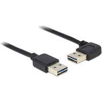 DeLOCK EASY-USB-A 2.0 mâle > EASY-USB-A 2.0 mâle, Câble Noir, 5 mètres