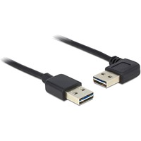 DeLOCK EASY-USB-A 2.0 male > EASY-USB-A 2.0 male, Câble Noir, 5 mètres