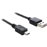 DeLOCK EASY-USB-A 2.0 male > USB-B 2.0 male, Câble Noir, 3 mètres