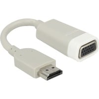 DeLOCK HDMI A > VGA, Adaptateur Gris, 0,15 mètres