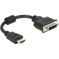 DeLOCK HDMI (mâle) > DVI 24+5 (femelle), Adaptateur Noir, 0,2 mètre