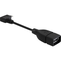DeLOCK Micro USB-B > USB-A 2.0, Adaptateur Noir, 0,11 mètres