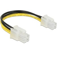 DeLOCK P4 homme > P4 homme, Câble Noir/Jaune, 0,15 mètre