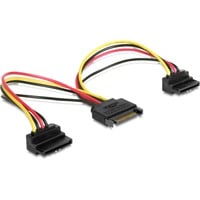 DeLOCK SATA 15 broches > 2 connecteurs d'alimentation SATA, Câble en Y 0,15 mètre