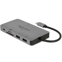 DeLOCK Station d'accueil USB Type-C 4K Argent